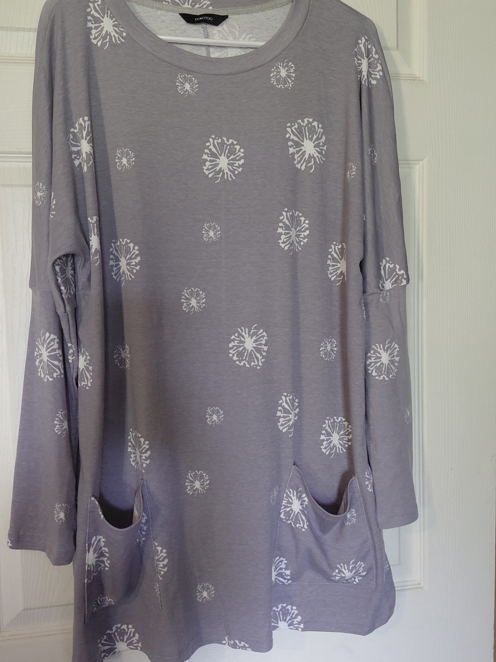 Light Lavender Floral Pocket Tunic